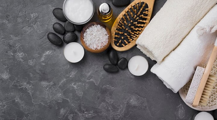 massagem com pedras frias